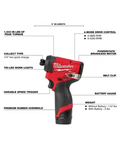 m12 Impact Driver TOOL ONLY