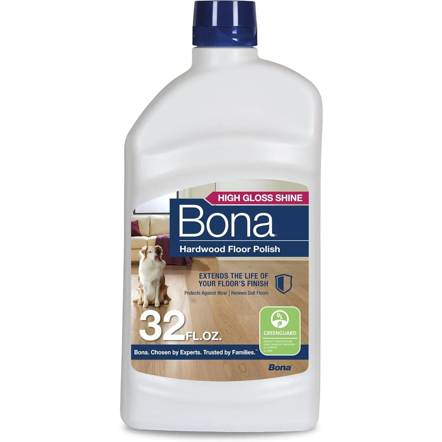Bona Hardwood Floor Polish - 32 fl oz, High Gloss Shine, Household Items