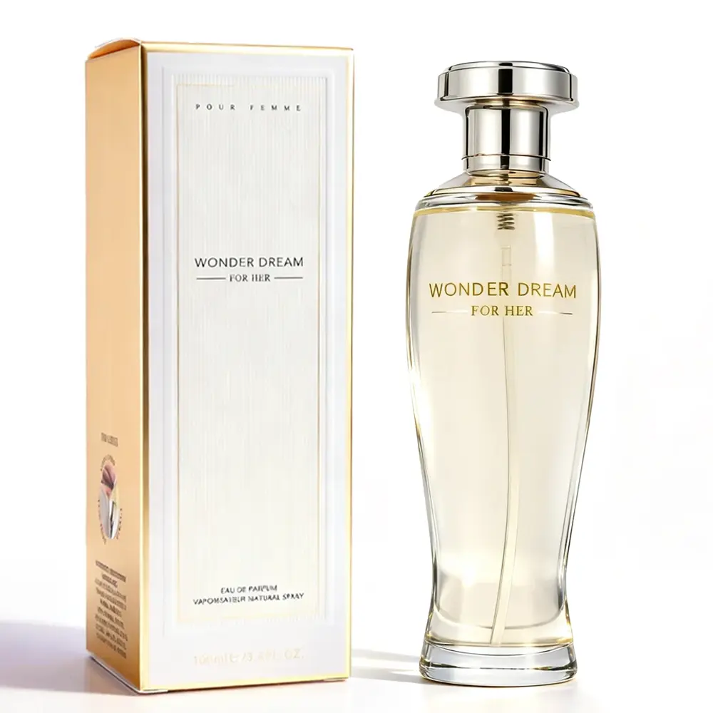 Wonder Dream For Her 3.4 Fl Oz Women's Eau De Parfum Spray Long Lasting Perfume with White Musk Sandalwood & Vanilla Perfect for Dating Daily Life Parties Gift Giving High Quality Fragrance Captivating Scent