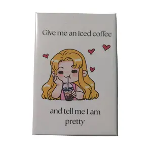Give Me an Iced Coffee and Tell Me I'm Pretty – 2x3 Magnet