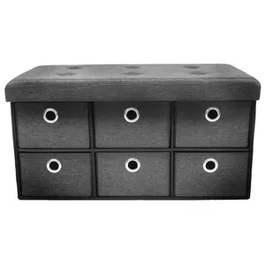 Sorbus Storage Bench Chest with Drawers