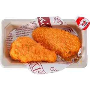 Handmade Taba Fried Chicken Squishy - Crispy Chicken Silicone Squishy Toy, Soft Stress Relief Fidget Toys for Kids & Adults, Non-Toxic Food-Themed Sensory Play