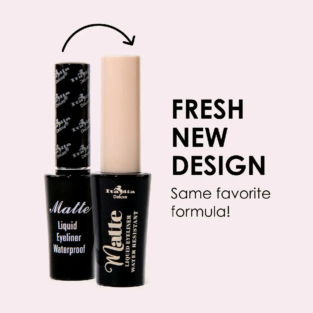 Matte Black Liquid Eyeliner Pen, Waterproof and Smudge-Proof Cosmetic for Precise, Long-Lasting Application, Professional Eye Makeup, 0.23 oz