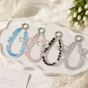 [Gaga shop] 20 Different Designs Shiny Phone Chain Start With 10bags Detachable Anti Theft Strap-Hands-Free iPhone Wrist Strap for Women - Phone Chain Wristlet - Fits Galaxy, Smartphone Accessories Cellphone, Mother's Day gift, Graduation Gift