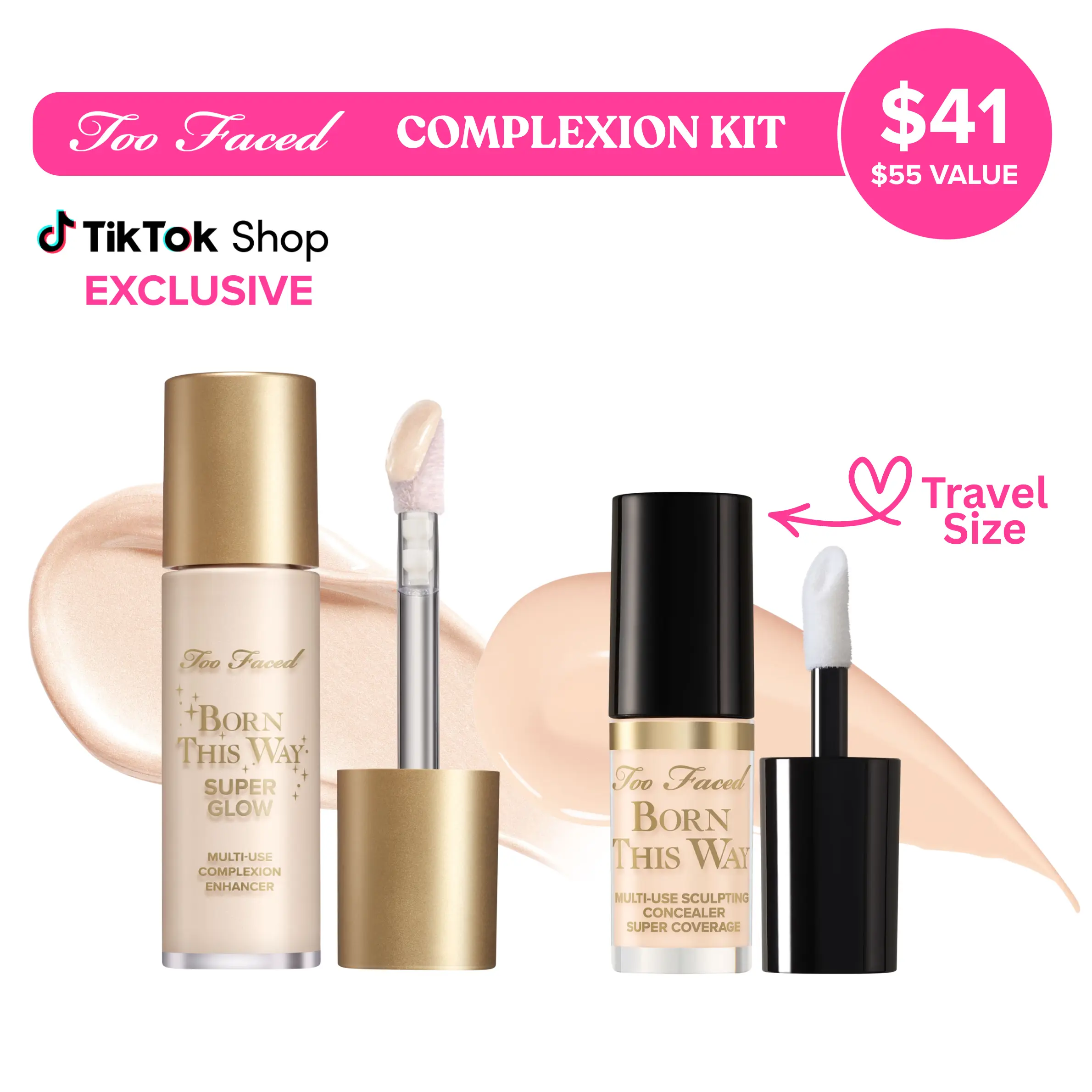 Too Faced Born This Way Super Coverage and Super Glow Customized Complexion Kit
