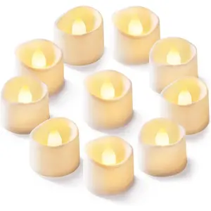 24Pcs Flickering Flameless Candle Battery Operated, 200+Hours Fake Electric LED Tea Lights for Votive, Centerpiece Table Decorations, Wedding, Aniversary, Halloween, Christmas