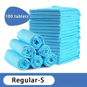 100pcs Pet Urine Pads Bamboo Charcoal Absorbent Training Mats, Leak-Proof, Bacterial Control, for Dogs and Cats, 12.99x17.72 Inches