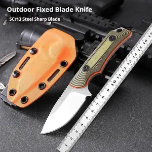 Canyon Hunter Fixed Blade Knife - 2.79" 8Cr13MoV Steel Blade, Full Tang G10 Handle & Kydex Sheath for Outdoor, Survival & EDC, Premium Quality Small Knife, Men's Gift