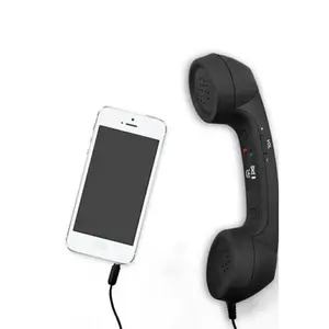 Retro Telephone Handset, Retro Telephone, 2026 New Model Bluetooth Wireless Retro Telephone Handset, Retro Telephone To Landline Adapter, Connectable To Mobile Phones, with Answer Button, Microphone Speaker (black), Home