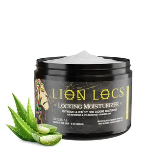 Lion Locs Moisturizer Gel – No Build-Up | All-Natural Hydration for Dreadlocks, Twists, Braids, Sisterlocks | Tame Frizz, Boost Shine, Lightweight Hold | Residue-Free & Made in USA