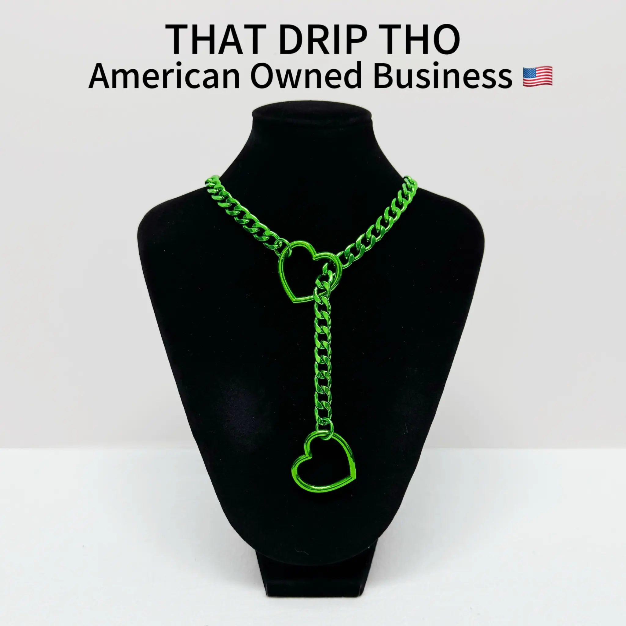 Green Heart- Christmas Green Chain