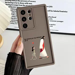 Jesus Bible Verse Phone Case, Enhanced Camera Protection,Shockproof Skin-Friendly Touch Soft Cover for Samsung Galaxy S21 S22 S23 S24 S25 S26 Ultra Plus FE A13 A14 A15 A16 A17 A33 A34 A35 A36 A52 A53 A54 Note20Ultra