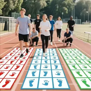 Integrated Sensory Training Hand Foot Game Mat Outdoor Play Team Building Party Use, Family Fun Game, Fun Interactive Activity Equipment