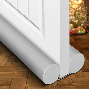 Door Draft Stopper for Bottom of Doors Door Draft Noise Blocker Black Gap Stoppers Door Draft Guard for Bottom of Doors Adjustable Door Seal Sweep Draft Home Essentials Gadgets