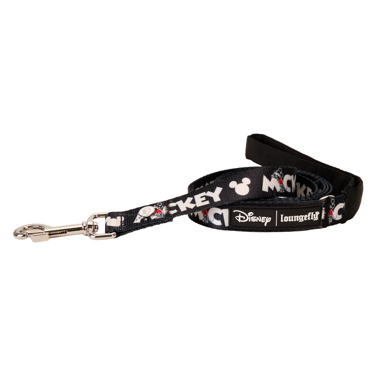 Mickey Mouse Classic Dog & Cat Leash, 1" Wide Strap, Pet Collar & Harness Accessory