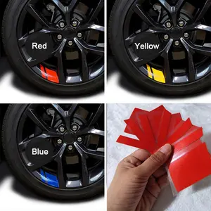 6PCS Reflective Car Wheel Rim Vinyl Decal Sticker Accessories For 18\"-21\" Rims