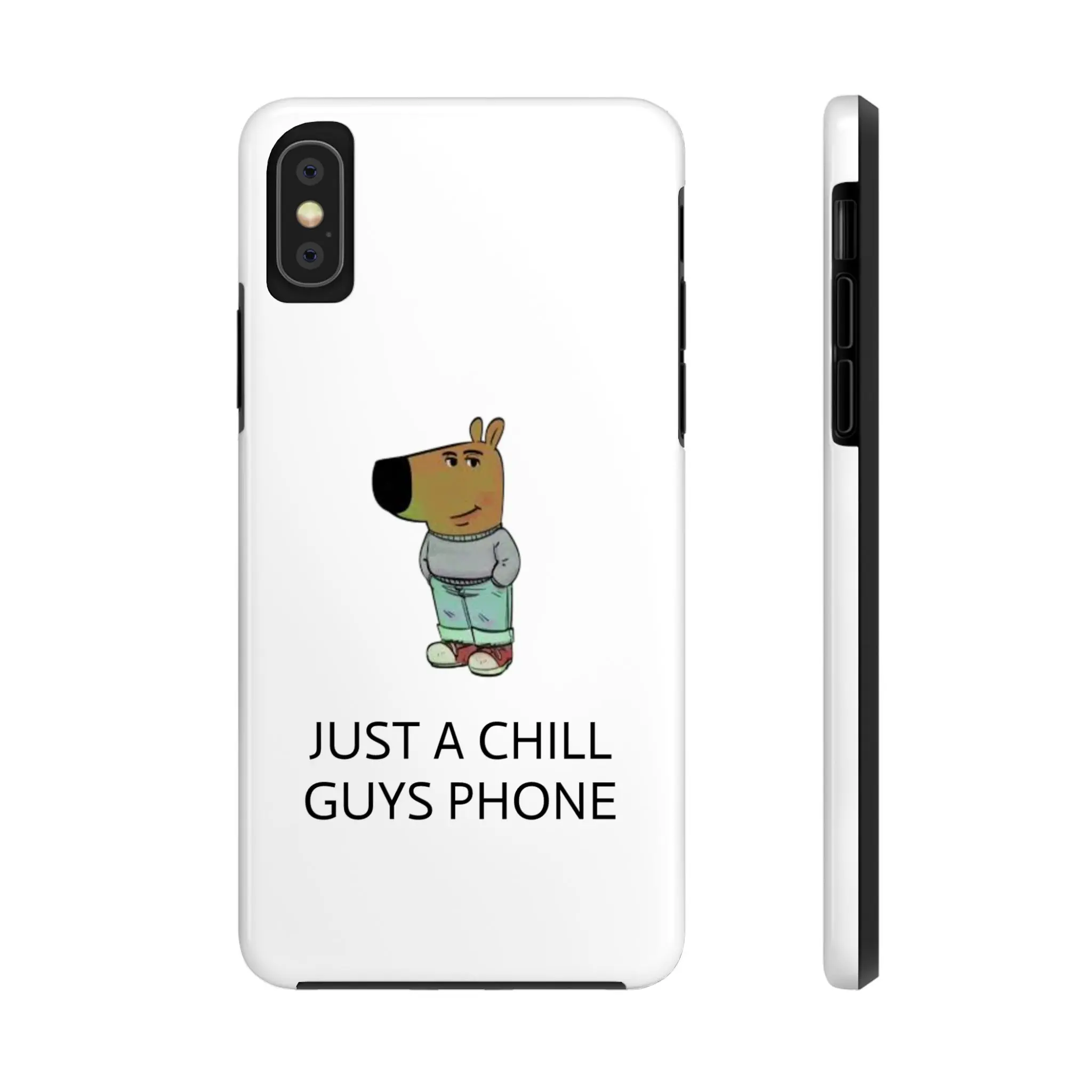 Chill Guy iPhone Case - Protective Cover for iPhone Protection Wireless Durable Protector Shockproof Smartphone Protection Wireless