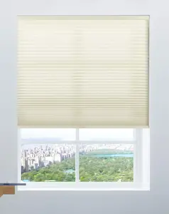 Bravada Select Cordless Honeycomb 9/16-Inch Cellular Shade, Light Filtering Cream