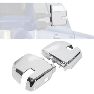 Full Mirror Covers Compatible with 2017-2021 Ford F250 F350 F450 Super Duty Shiny Chrome Plated with Signals Designed Car Accessories Truck