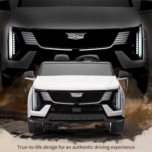 GAOMON White 24V Licensed 2 Seater Ride On Car Remote Control LED Lights Music Shock Absorbers White For Kids 3 to 8