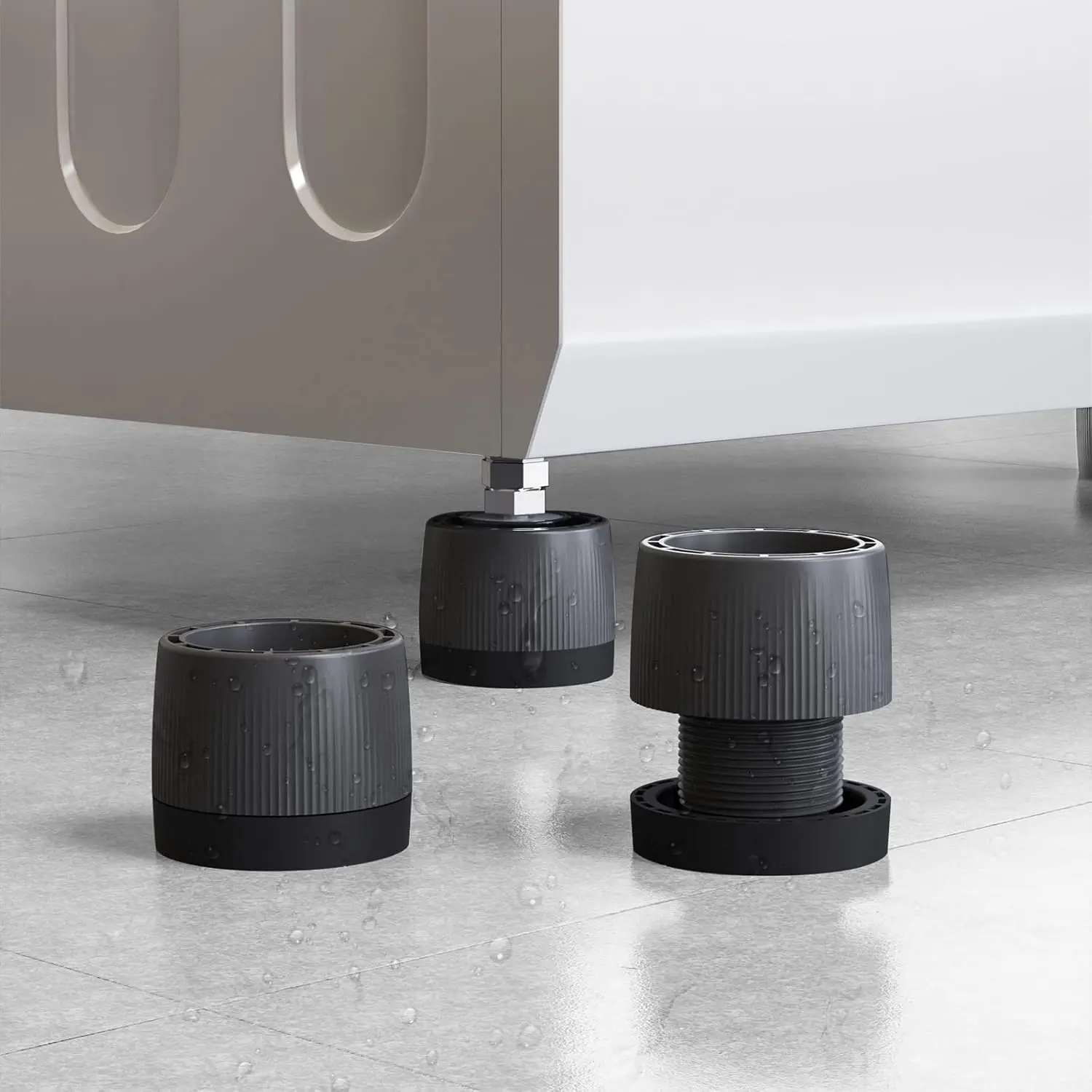 Anti Vibration Pads for Washing Machine, Adjustable Anti-Slip Washer Rubber Isolation Pads, Universal Furniture Pads 4 Packs