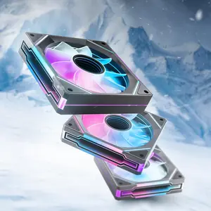 AMICI-5GT RGB PC Fans, Infinity Mirror ARGB Fans HDB Bearing Fan Speeds Up to 1800 RPM with 24 LED Lights, Reverse  Fan Compatible Motherboard Aura SYNC (Not  Connection)