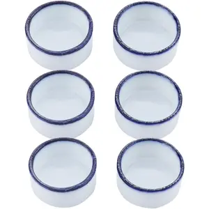 6 count Spider  Water Bowl Mini Ceramic Dish for Spider Tarantula Millipede  Reptile (Small: 0.86" D, 0.43" H)