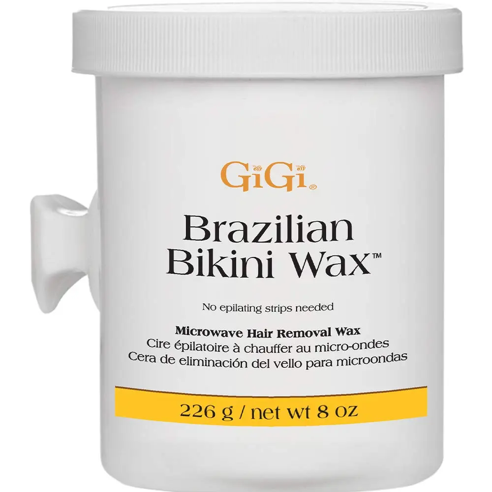 GiGi Gentle Brazilian Bikini Microwave Hard Cream Wax - At-Home Hair Removal Wax for Coarse Hair, Sensitive Areas, 8 Oz 1-Pack, Beauty & Personal Care, Body Care Product