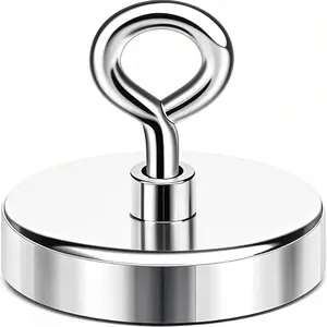 Magnet 2 Inches 350 Lbs Strong Magnets Fishing Nail Removal Tool Pickup Super Heavy Duty Security Large Tags Neodymium Big Remover Powerful Strongest Clothes Magnetic High Power (50mm)