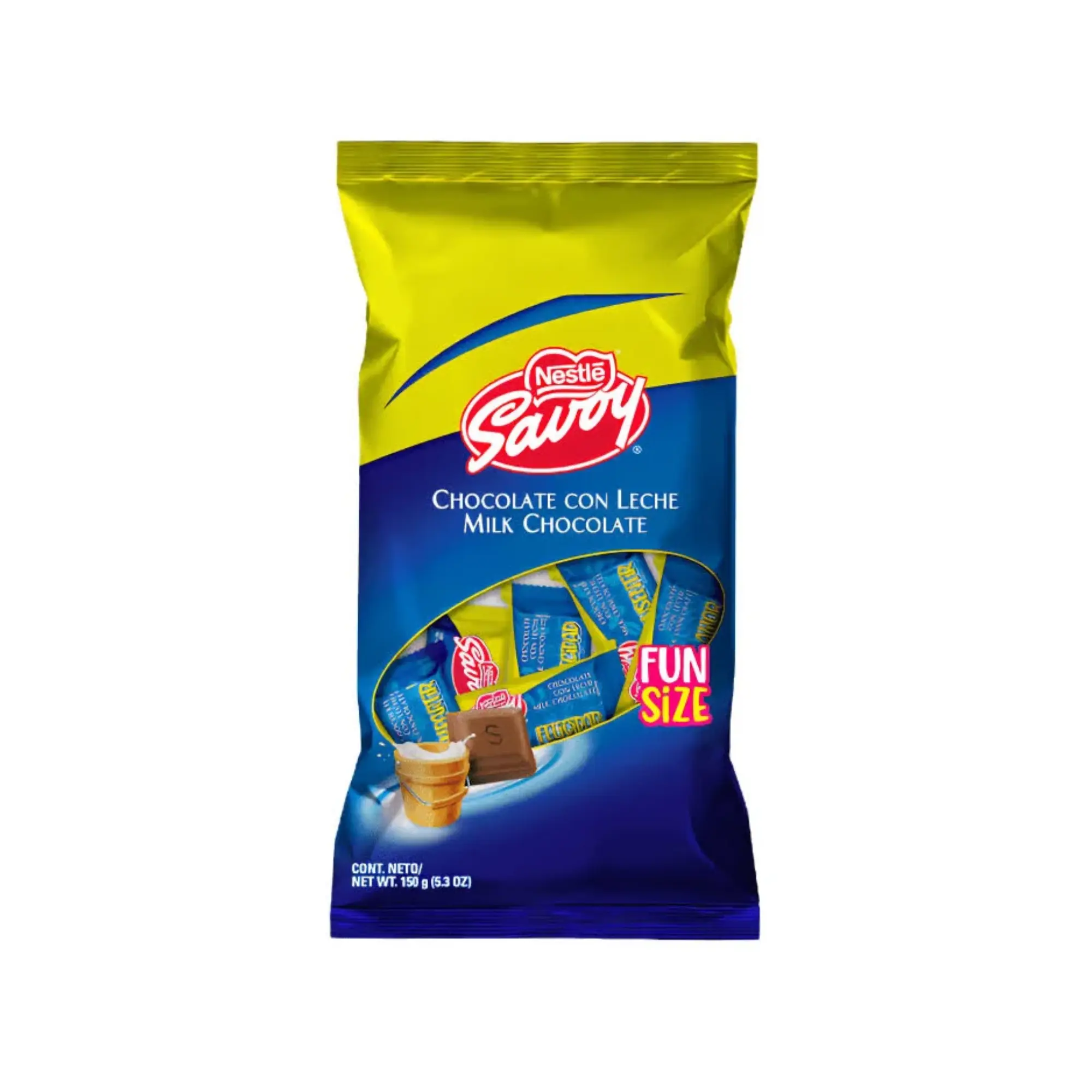 SAVOY Milk Chocolate Bar/ Barra de Chocolate de Leche Bolsa 10/15g