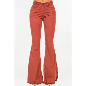 Bell Bottom Jean in Rust