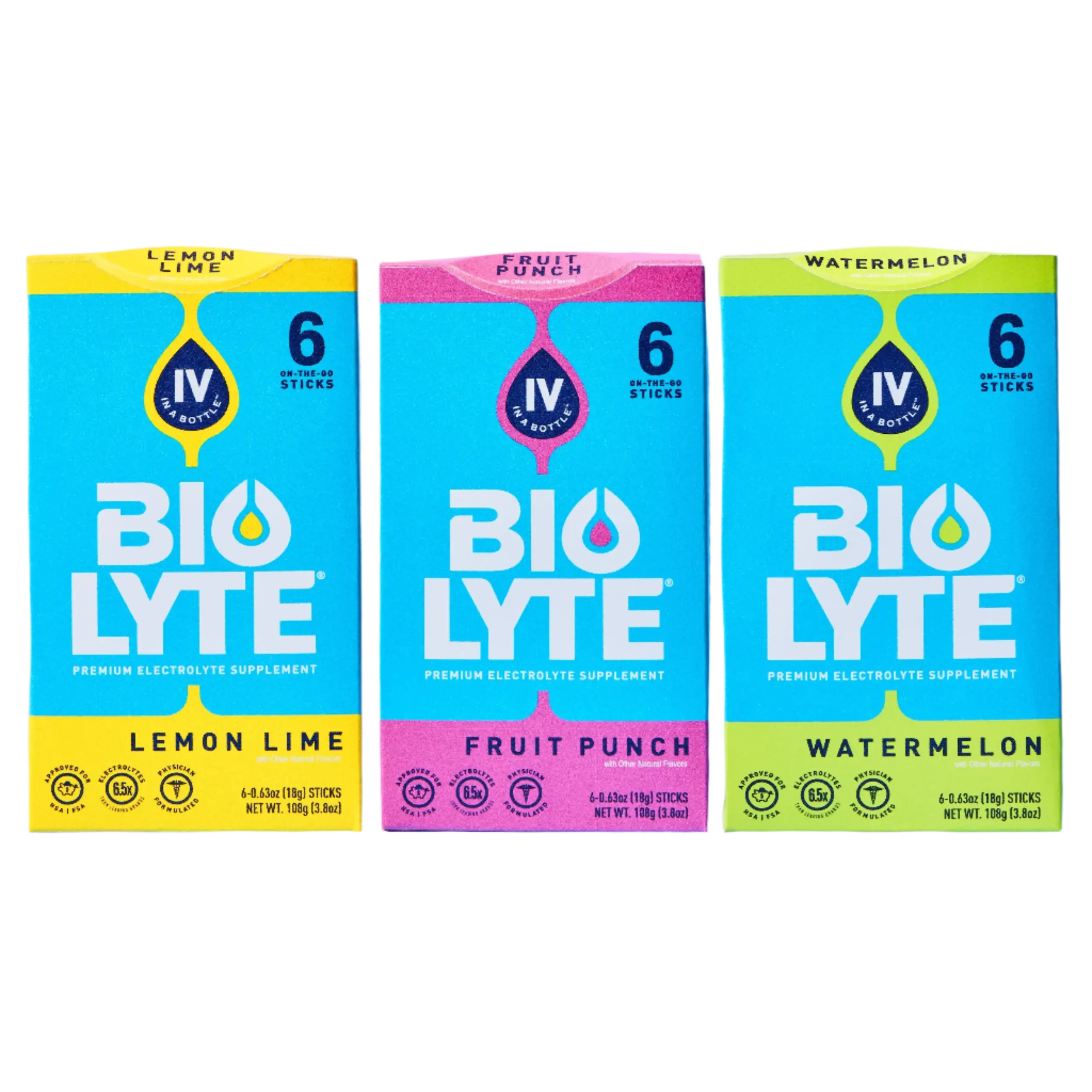 BIOLYTE VARIETY - ON THE GO - 18 STICKS