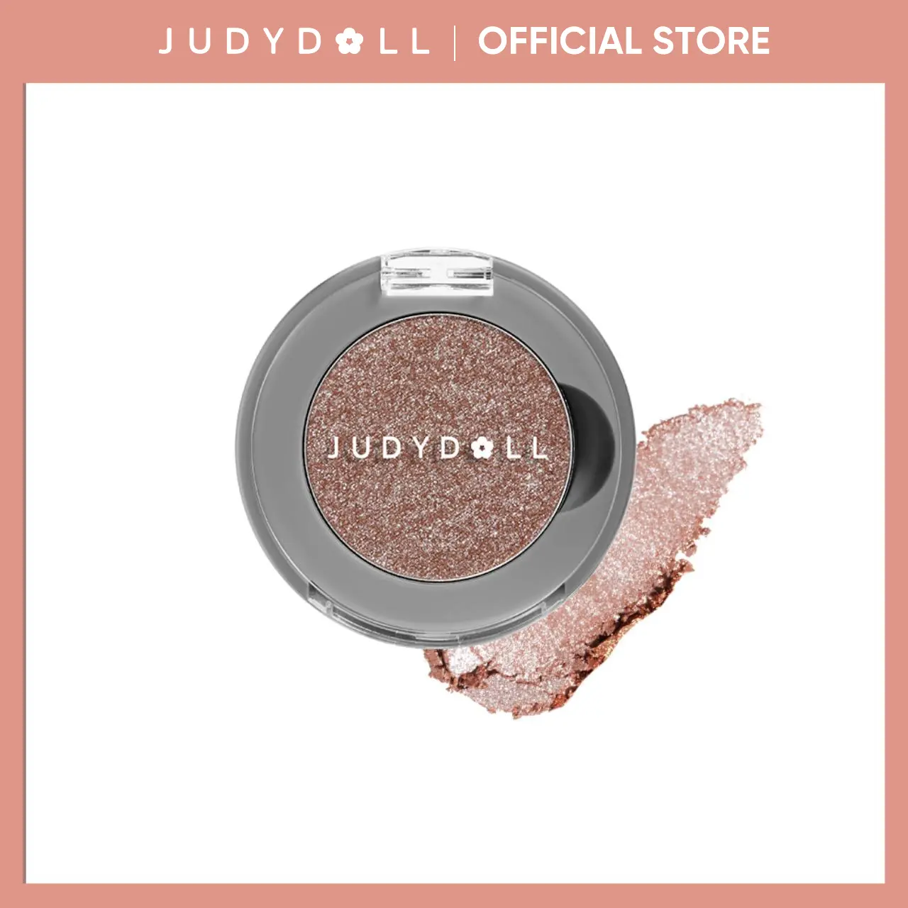 JUDYDOLL Soft Shine Single-Color Cosmetic Eyeshadow - G01 Golden Age Sparkly Smooth Soft Glam, Polarized Glitter, Long-Lasting, Natural, Beginner-Friendly, Portable, Brightening, No Powder Fallout, Euro-American Metallic, Party Use, Light Makeup, Sparkly