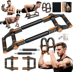 Twister Arm Trainer - 3-in-1 Adjustable Chest Workout Equipment,Portable Home Gym Chest & Arm Workout, Push Up Bars, 60-140lbs Resistance for Men Women