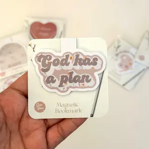 God has a plan magnetic bookmark