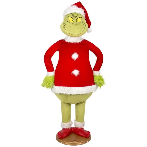 Grinch Santa Animatronic Holiday Decoration