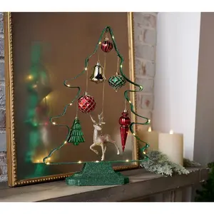 Kringle Express 20" Christmas Tree with Hanging Ornaments