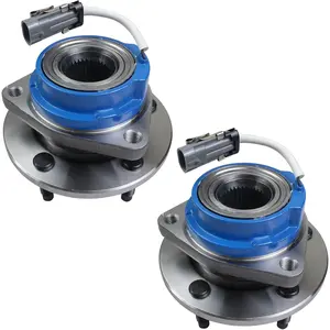 Pair 513121   Front Wheel Hub Bearing Assembly Compatible with Cadillac DTS Eldorado Seville, Chevy Impala Monte Carlo, Buick Century, Pontiac Grand Prix Bonneville 5 Lug W/