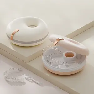 Donut Braces Case Portable Braces Case Storage Children's Orthodontic Invisible Aligner Storage Case Retainer Box