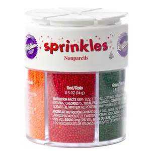 6 Mix Colored Sprinkle Nonpareils: 3-Ounce Container 6 Mix Colored Sprinkle Nonpareils: 3-Ounce Container