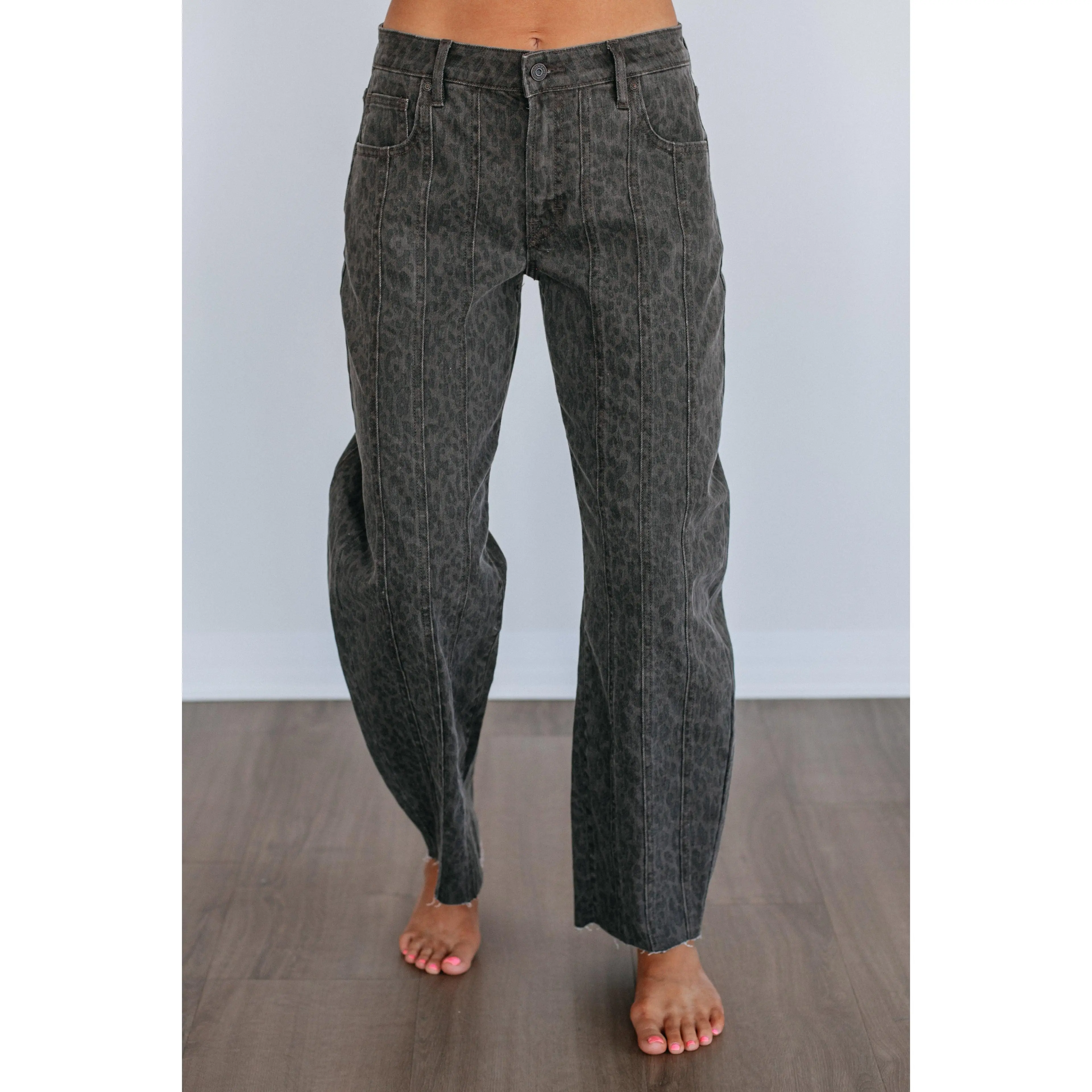 Women's Hidden Design Sammie Jeans, Dark Cheetah Print