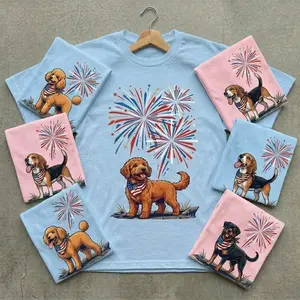 4th of July Patriotic Dog T-Shirt - Choose From 25 Breeds