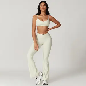 MASKERT Women's Two Piece Set Sports Tank Top & High Stretch Tight Leggings Tummy Control  Active Sportswear