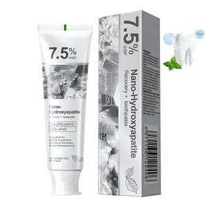 7.5% Nano-Hydroxyapatite Toothpaste Helps Remineralize,  Natural Peppermint Flavor, Fluoride-Free, Fresh Breath, Reduce Tooth Sensitivity Toothbrush Cleaning