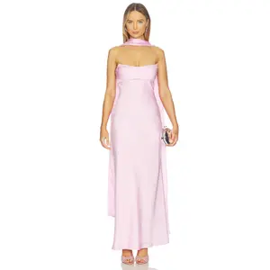 Runaway The Label Madeleine Strapless Maxi Dress in Petal