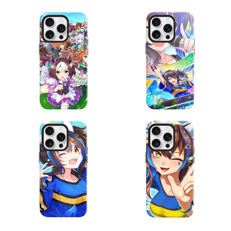 Uma Musume-Pretty Derby Cute Derby Art TPU Transparent Shockproof Smartphone Case - Protective Casing Cover with Secure Hold for iPhone 17,16,15,14,13,12,11 & Samsung Galaxy S25,S24,S23,S22 Devices, Anime Fan Gift Option
