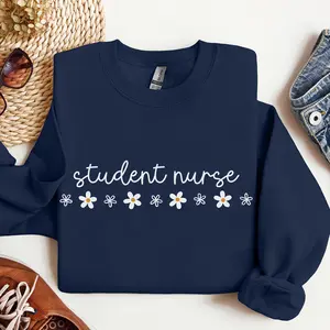 Student Nurse Sweatshirt, Nursing Student Crewneck Gift for Future Nurse Grad Minimal Nurse Student Sweater Nursing School CNA