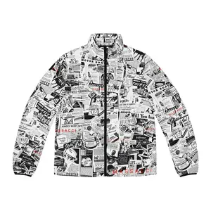 Men's Vintage Ads Puffer Jacket