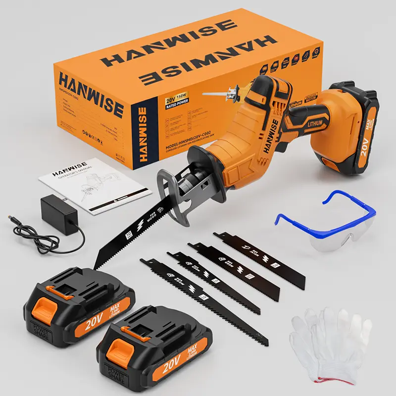 150W Brushless Reciprocating Saw, 0-3500RPM Variable Speed with Quick-Change Blades & LED Light, for Cutting Wood, Metal, Iron, PVC, Copper/Aluminum Pipes, Ideal for DIY Home Renovation, Demolition, Plumbing