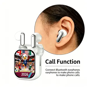 2026 Children's Day Perfect Gift: True LED Display Translation Earbuds – 134 Languages Real-Time, Custom Wallpaper (Upload Photos/Cartoons), Colorful Lights, 24H Battery, Noise-Cancelling Calls. Great for Gaming, Classes & Travel!